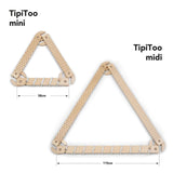 Wooden balance beam - Balance Beam TipiToo mini - Ivory white - Ette Tete