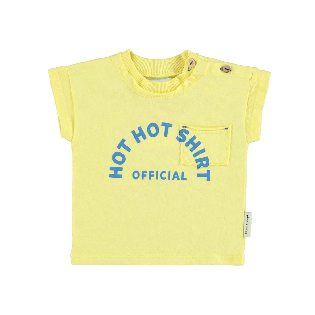 T-shirt - geel met ijsjeprint