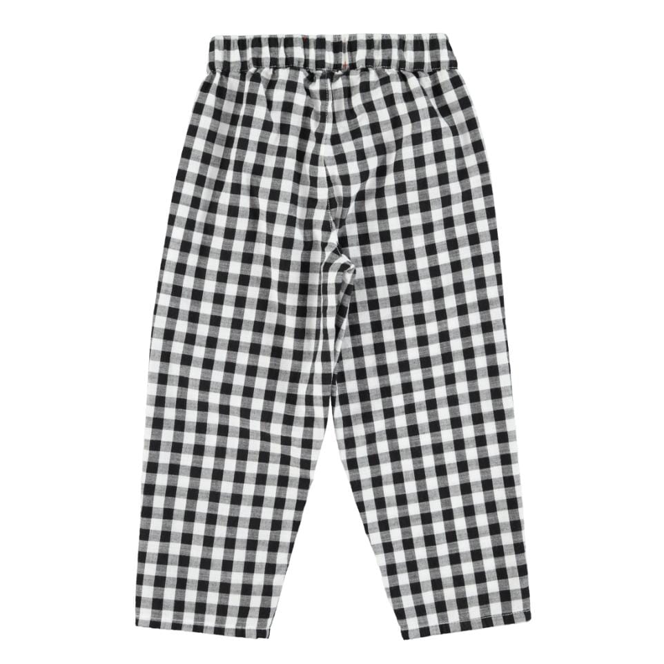 Broek - zwart met wit geruit