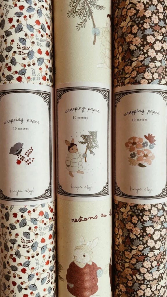 wrapping paper - marche de fleur - Konges Slojd