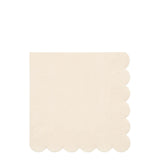 Servetten - cream simply eco L - Meri Meri