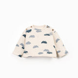 Jersey sweater met print - Clouds Detail