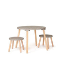 Stoel en tafel set - lichtbruin