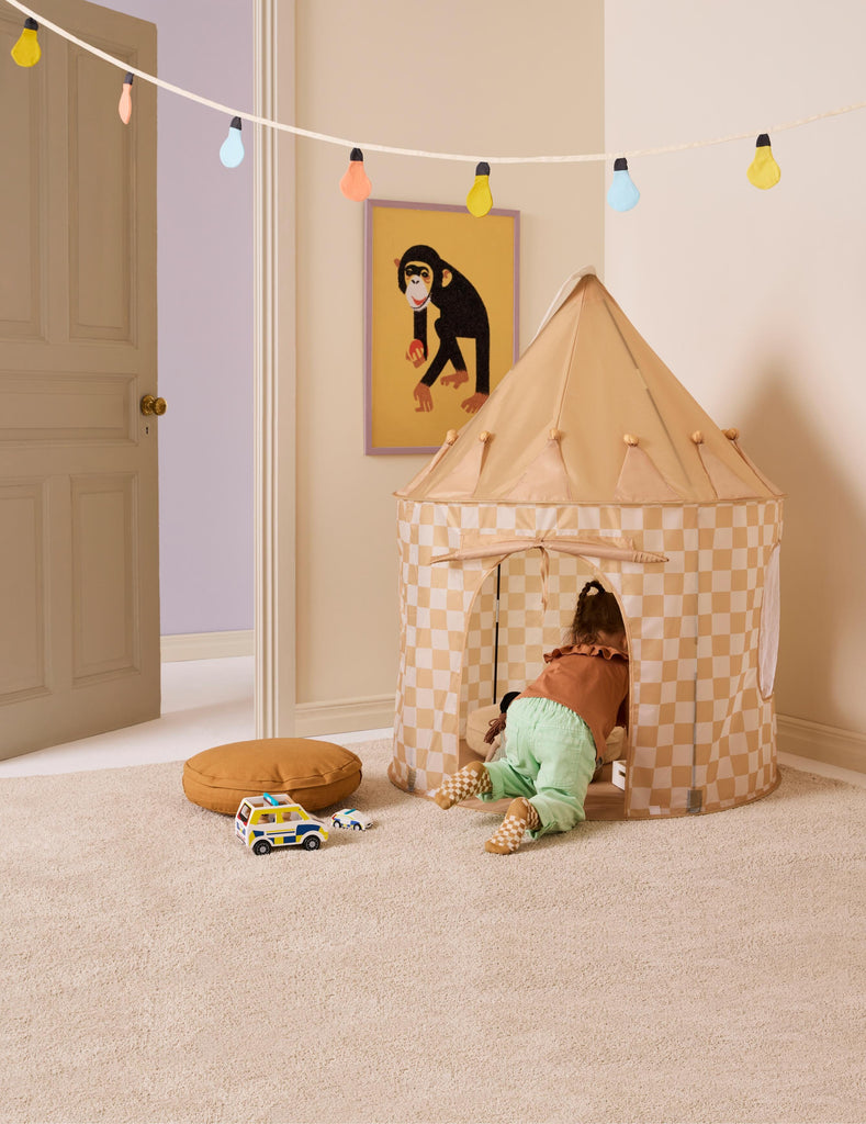 Speeltent - Check Yellow - Kid's Concept