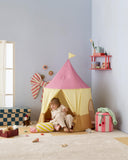Poef 80cm met opslagruimte - Check Teal - Kid's Concept