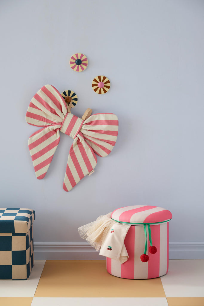 Poef cylinder met opslagruimte - Pink - Kid's Concept