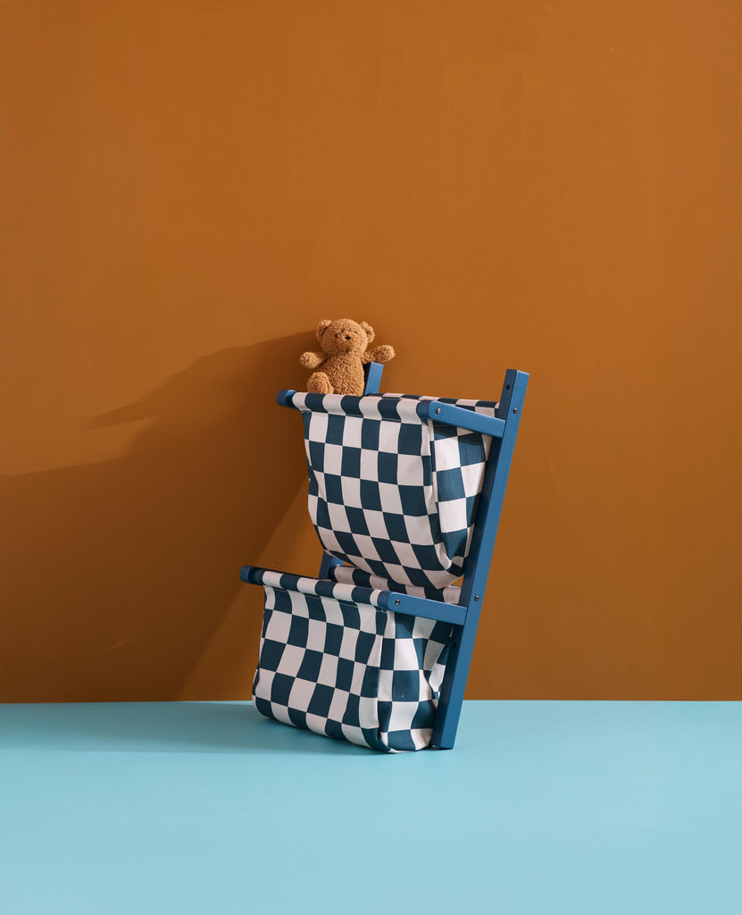 Wandrek textiel - Check Teal - Kid's Concept