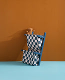 Wandrek textiel - Check Teal - Kid's Concept