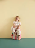 Poef cylinder met opslagruimte - Pink - Kid's Concept