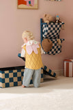 Wandrek textiel - Check Teal - Kid's Concept