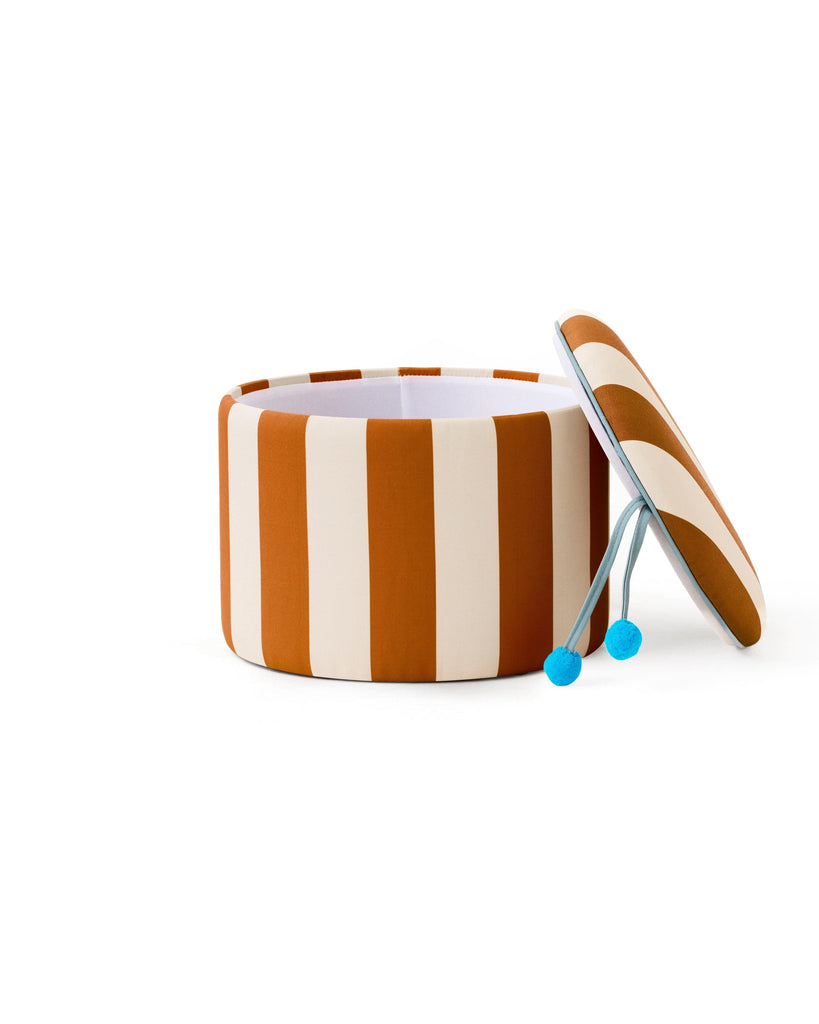 Poef cylinder met opslagruimte - Brown - Kid's Concept