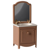 Bathroom cabinet with mirror - Dark powder - Maileg
