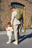Square backpack - Little One & Me - Small - Olive - Lässig