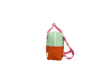 Rugzak small - Better Together Colourblocking Towel Green & Gravel Orange