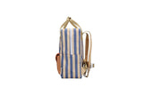 Rugzak medium - Wonders Envelope Stripes Blue whale + Sandy yellow