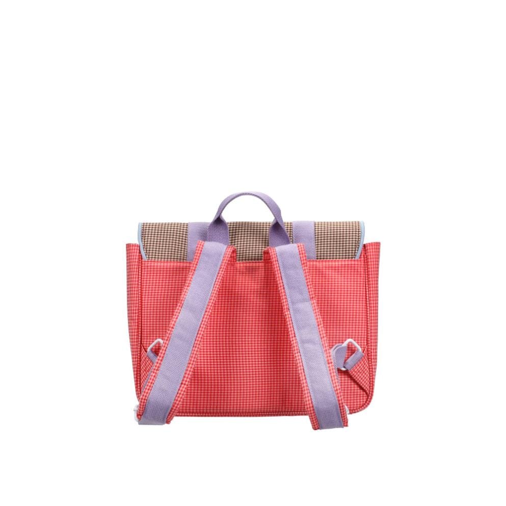 Schooltas - Gingham Flower - Sticky Lemon