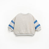 Sweater met gestreepte mouwen - Grés - Play Up