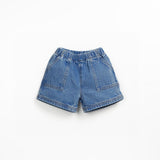 Jeansshort - Medium blue denim