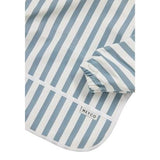 Mouwslab - Fat Stripe Jeans Blue - Meyco