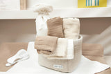 3-pack Hydrofiele doeken pre-washed - Offwhite/Soft Sand/Taupe - Meyco