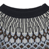 Fair Isle Sweater - Dark navy