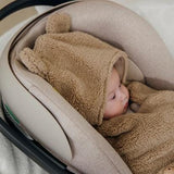 Wikkeldeken teddy - Bear Warm Brown - Meyco