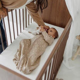 Slaapzak rond ongevoerd met vaste mouw jersey - Sweet Heart Sand - Meyco