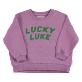 Sweater - Mauve met "Lucky Luke"-print