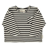 Longsleeve - Ecru & Black stripes