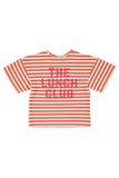 T-shirt - Streepjesprint met appel