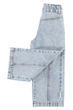 Flare broek - Faded light blue denim