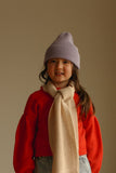 Beanie Fonzie Kids - Lilac - Hvid