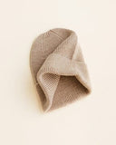 Beanie Fonzie Newborn - Sand - Hvid