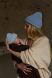 Beanie Fonzie Newborn - Sky