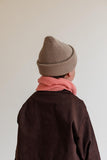 Beanie Fonzie Kids - Sand - Hvid