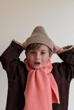 Beanie Fonzie Kids - Sand - Hvid