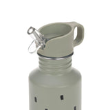Drinkfles stainless steel - Happy Prints - Light Olive