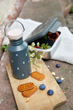 Lunchbox stainless steel - Happy Prints - Midnight Blue