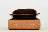 Lederen kleutertas met magneetsluiting - Antique Pink