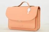 Lederen kleutertas met magneetsluiting - Peach