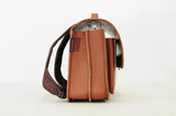 Lederen schooltas met magneetsluiting - Beach Chestnut