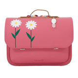 Lederen schooltas met magneetsluiting - Marguerite Antique pink