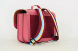 Lederen schooltas met magneetsluiting - Marguerite Antique pink
