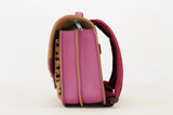 Lederen schooltas met gespen - Leo Plum