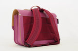 Lederen schooltas met gespen - Leo Plum
