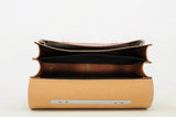 Lederen schooltas met gespen - Leo Plum
