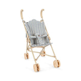 Doll stroller - Blue Check