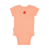 Romper - roze met kersenprint