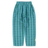 Babybroek - blauw & groen geruit