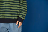 Rel Sweater - Moss Stripe
